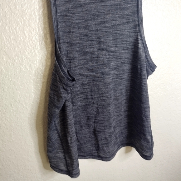 Lululemon Cardio Squad Tank II Heathered Black sz 4 - Picture 4 of 7
